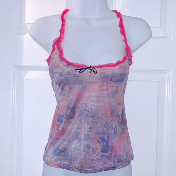 Vintage Robert Cavalli Passport to the World Cami - Picture 2 of 9